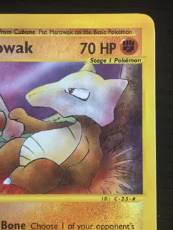 2002 Pokemon TCG Marowak - 54/147 Aquapolis Reverse Holo Rare - LP/NM - Image 3