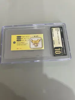 Zapdos Pokemon Mini Trainer File 2 1997 CGC Pristine 10 Pop 1 - Image 1