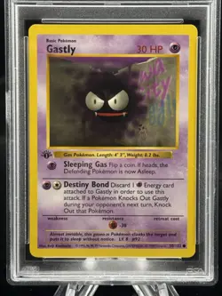 Gastly #50 1st Edition Base Set 1999 Pokemon Game PSA 9 👻 - Image 2
