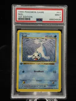 Seel #41 1st Edition Base Set 1999 Pokemon Game PSA 9 💦 - Image 1