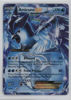 Articuno EX Pokemon Black & White Plasma Storm #25 - Image 1