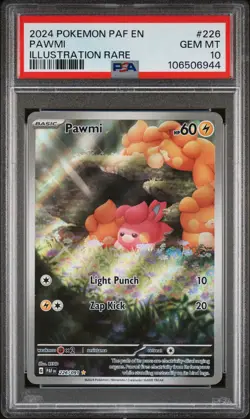 Pawmi PSA10 2024 Pokemon Paf En-Paldean Fates Illustration Rare #226 - Image 1