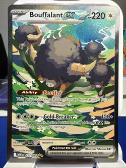 Bouffalant ex 170/086 SIR SPECIAL ILLUSTRATION RARE HOLO White Flare Pokemon Sv - Image 1