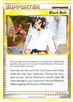 Black Belt 85/102 Triumphant Uncommon Moderate Play Pokemon DNA GAMES - Image 1