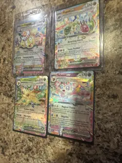 Prismatic Evolutions Ex Lot Eevee Flareon Jolteon Glaceon Sylveon Pokemon - Image 4
