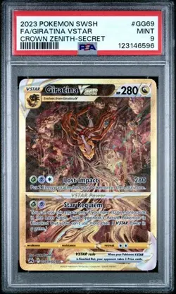POKEMON TCG - CROWN ZENITH GALARIAN GALLERY - GIRATINA VSTAR GG69/GG70 - PSA 9 - Image 1