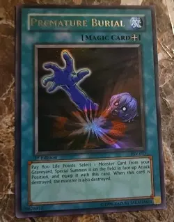 Yu-Gi-Oh! Premature Burial PSV-037 Pharaoh's Servant 1st Edition - Image 1