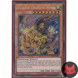 Yugioh Yellow Dragon Ninja SHVA-EN013 Secret Rare 1st Edition NM - Image 1