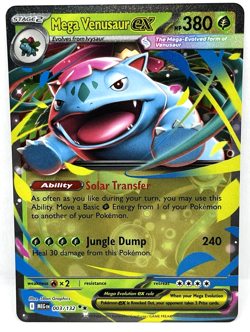 Mega Venusaur ex - 003/132 Pokemon TCG Mega Evolution Double Rare Pokemon Card - Image 1