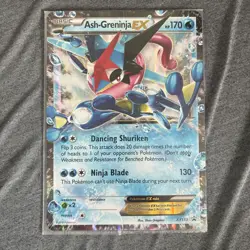 Pokemon Ash Greninja EX Jumbo Promo Card XY133 Holo - Image 1
