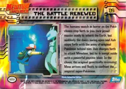 THE BATTLE RENEWED #32 - BLUE Logo NONHOLO MEWTWO SB - TOPPS POKEMON CARD NM/LP - Image 2