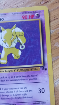Hypno 23/62 Fossil Rare Non-Holo 1999 WOTC Vintage Pokemon TCG Card Unlimited - Image 3
