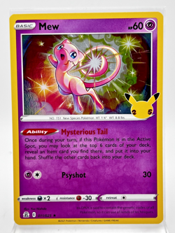 Mew 011/025 Holo Pokemon Cards 2021 Celebrations LP - Image 1