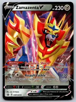 Zamazenta V - SWSH019 SWSH: Sword & Shield Promo Cards NM Pokemon Card TCG - Image 1