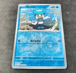 Pokemon Surging Sparks Quaxly Reverse Holo Common Card 050/191 NM - Image 1