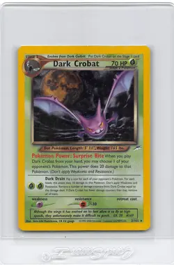 Dark Crobat 2/105 - Holo Rare - Neo Destiny - VINTAGE WOTC POKEMON CARD - LP - Image 1