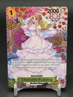 One Piece - Charlotte Pudding OP03-112 SP Alt Art Two Legends OP-08 Card English - Image 1