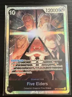 Five Elders OP13-082 SR Carrying on His Will - ONE PIECE Card Game English - Image 1