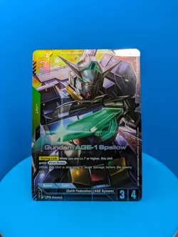 Gundam AGE-1 Spallow R+ Alt Art Dual Impact GD02-023 Gundam Card Game - Image 1