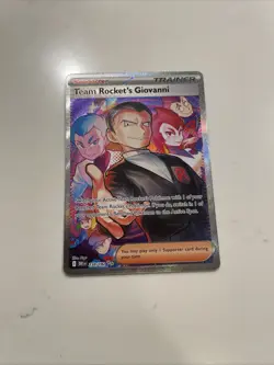 Pokemon TCG Destined Rivals Team Rockets Giovanni Card Sir Eng 238/182 - Image 1