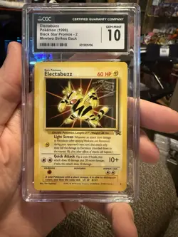 CGC 10 GEM MINT Electabuzz # 2 WB Movie WOTC Black Star PROMO Pokemon Card - Image 1