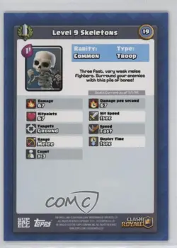 2018 Clash Royale Collectible Cards Purple Skeletons #19 - Image 2