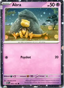 Abra - (Cosmos Holo) Promo Miscellaneous Cards & Products 063/165 NM - Image 1