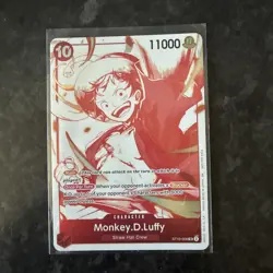 ST10-006 Monkey D Luffy (3rd Anniversary) ONE PIECE Card TCG NM English - Image 1