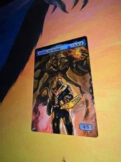 MTG ALTERED 1X Atemsis, All-Seeing magic the gathering hand painted Thanos meme - Image 2
