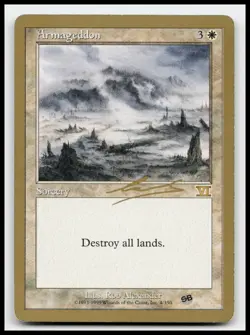 Armageddon World Championship Decks Gold Border Magic The Gathering Card - Image 1