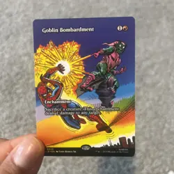 Goblin Bombardment Borderless x1, MTG, Spiderman, Magic the Gathering, NM - Image 1