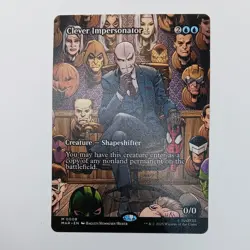 Clever Impersonator BORDERLESS MTG Rare Magic Marvel Spider-Man Eternal Legal - Image 1