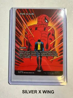Path to Exile Borderless x1, MTG, Spiderman, MAR, Magic the Gathering, NM - Image 1