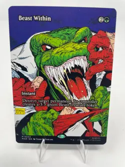 Beast Within #0033 Borderless Spiderman Universes Beyond MTG Magic The Gathering - Image 1