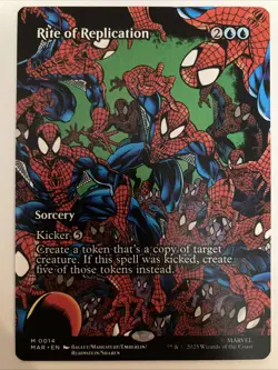 Rite of Replication Borderless MTG Spider-Man Marvel Universe Eternal-Legal 0014 - Image 1