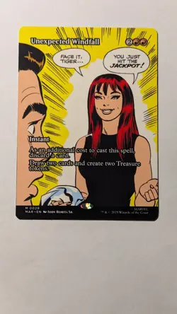 Unexpected Windfall (Borderless) Marvel Universe Eternal-Legal Regular NM - MTG - Image 1