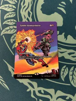 Goblin Bombardment Borderless NON Foil Marvel’s Spider-Man Eternal Legal MTG M - Image 1