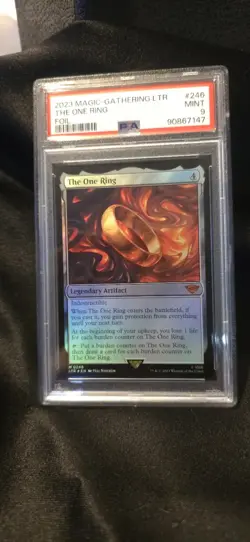 PSA 9 The One Ring foil Universes Beyond: the Lord of the Rings - Image 1