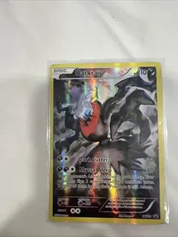 2016 Pokemon TCG Darkrai Holo Full Art Black Star Promo Card XY114 LP - Image 1