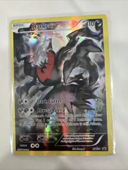 2016 Pokemon TCG Darkrai Holo Full Art Black Star Promo Card XY114 LP - Image 2