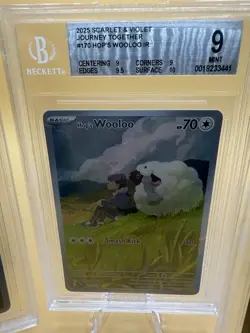 Journey Together Lot Of 3 BGS Grade 9 Bellibolt, Zorua, And Wooloo Pokemon - Image 3