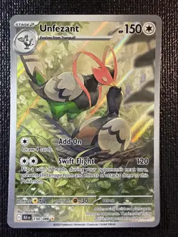 Unfezant 150/086 Illustration Rare Pokemon TCG New Mint Condition - Image 1