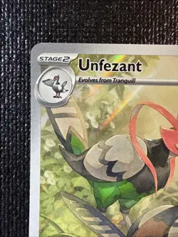 Unfezant 150/086 Illustration Rare Pokemon TCG New Mint Condition - Image 2
