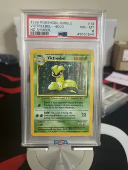 1999 Pokemon Jungle 14 Victreebel Holo No Symbol Psa 8 - Image 1