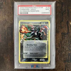 2006 Pokemon Ex Dragon Frontiers Gold Star Charizard #100 Holo PSA 9 - Image 1