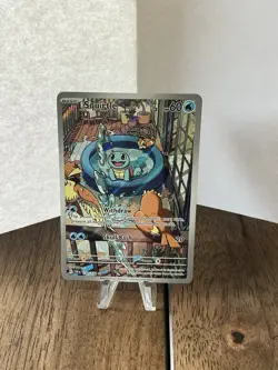 Pokemon Squirtle TCG Full Art Holo Card 148/142 Stellar Crown Illustration Rare - Image 1
