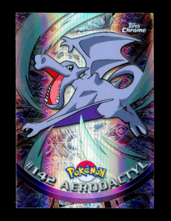 2000 Pokemon AERODACTYL Topps Chrome Series 2 SPECTRA Holo Foil Card #142 - MINT - Image 4