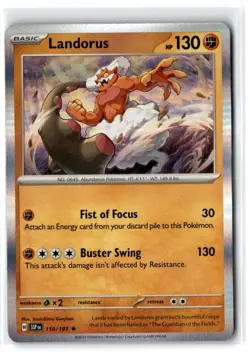 2024 Scarlet & Violet Series - Surging Sparks Landorus #110 Rare Holo - Image 1