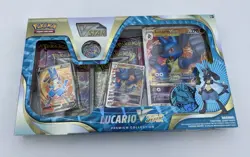Pokemon TCG Lucario VSTAR Premium Collection Pin Box Factory Sealed - Image 1