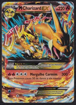 Pokemon M Charizard EX 13/106 Holo XY Flashfire PORTUGUESE - Image 1